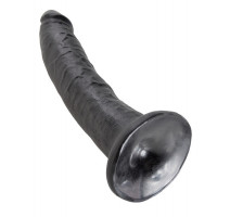 Фаллоимитатор на присоске черный King Cock 7