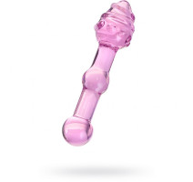 Стеклянная анальная втулка Sexus Glass (16 см , розовый)