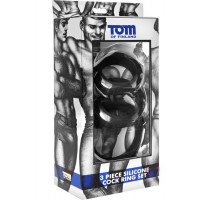 Набор эрекционных силиконовых колец Tom of Finland