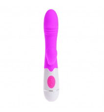 Силиконовый вибратор клиторально-вагинальный Womanizer Silicone Vibrator Plus, 10 режимов (фиолетовый)