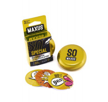 Презервативы MAXUS в железном кейсе 3 шт.