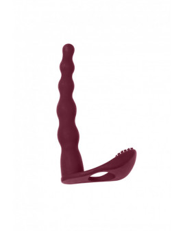 Вибронасадка для двойного проникновения Pure Passion Farnell Wine Red