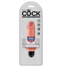 Вибратор King Cock 5 Vibrating Stiffy, телесный