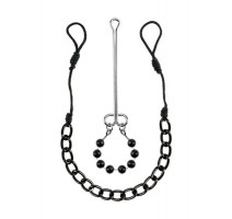 Цепочка для сосков и зажим на клитор Nipple & Clit Jewelry