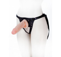 Страпон-трусики со сменным фаллосом Supreme Harness , вторая кожа (19 см , телесный )