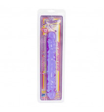 Фаллоимитатор двухголовый 12 фиолетовый Crystal Jellies 12 Jr. Double Dong - Purple