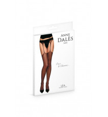 Колготки с имитацией под чулки с поясом tights garter-belt lea T1 (noir/черный)