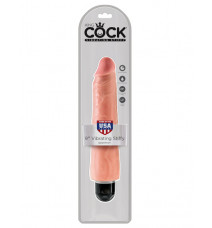 Вибратор King Cock 9 Vibrating Stiffy, телесный