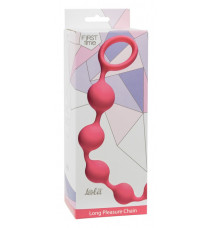 Длинная анальная цепочка Long Pleasure Chain (31,5 см , нежно-голубой)
