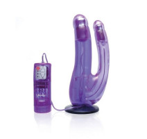 Страпон для двойного проникновения Crotchless Vibrating Double Penetrator