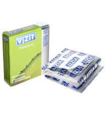 Презервативы VIZIT Hi-tech PLEASURE с кольцами и пупырышками, 3 шт
