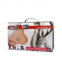 Мастурбатор вагина-анус с вибрацией Realistic Crazy Bull Vagina and Ass