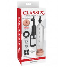 Вакуумная помпа для мужчин с реалистичной насадкой Classix Pleasure Pump