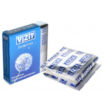 Презервативы VIZIT Hi-tech SENSITIVE сверхчувствительные, 3 шт