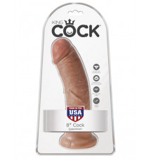 Фаллоимитатор на присоске мулат King Cock 8