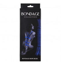 Веревка для связывания Bondage Rope (9 м , синий)