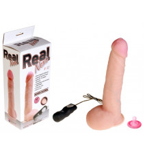 Длинный реалистик на присоске Real Next 9,6'' №32 (вторая кожа, 12 режимов)