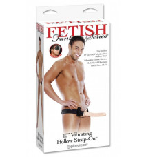 Вибрострапон полый на ремнях телесн Fetish Fantasy Series 10 Vibrating Hollow