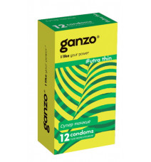 Презервативы GANZO Ultra thin No12 Супер тонкие, 12 шт.
