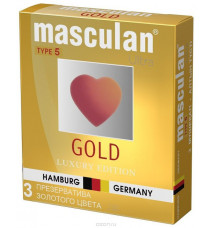 Презервативы Masculan тип 5 (ЗОЛОТОГО ЦВЕТА) с ароматом ванили 3 шт.