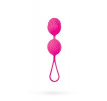 Вагинальные шарики со смещенным центром тяжести Pleasure Balls (ярко-розовый )