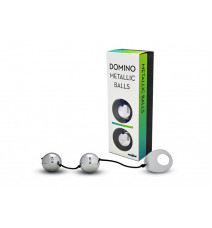 Вагинальные шарики металлические Domino Metallic Balls (серебристые)